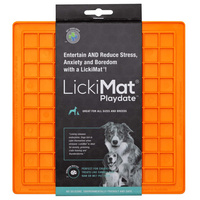 Mata LickiMat® Classic Playdate™ pomarańczowa - mata do lizania dla psa