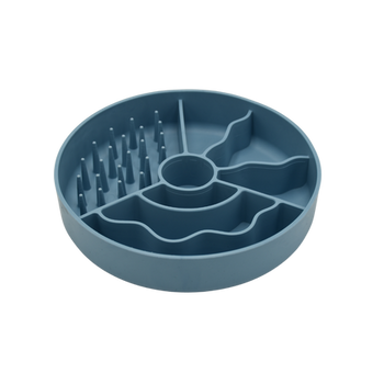 Fiboo - Miska spowalniająca jedzenie dla psa antypoślizgowa Slow Fiboowl Ciemno Niebieska