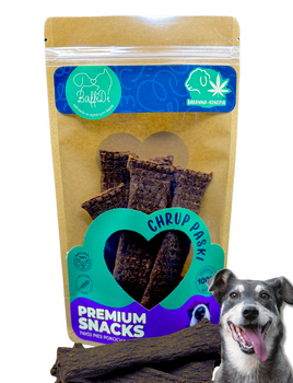 ChrupPaski dla psa - baranina z konopiami 100g