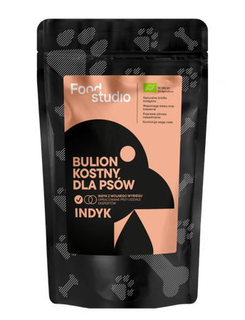 Food Studio Chefs BULION KOSTNY dla psów INDYK 230ml