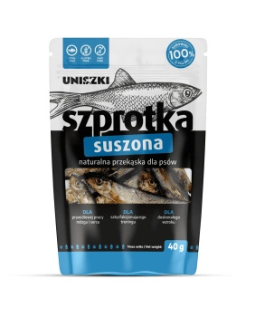 Uniszki  Szprotka Suszona dla Psa 40g