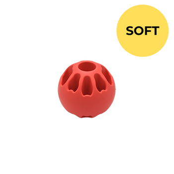 Fiboo - Piłka na smaczki dla psa Snack Fibooll SOFT koralowa ⌀6 cm