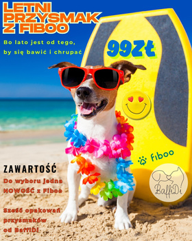 Zestaw Lipcowy - Letni Przysmak z fiboo dla psa | 7szt w zestawie