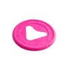 Fiboo - Frisboo – Ekologiczne Frisbee dla Psa 25 cm | Zabawka do Aportowania i Wodnych Zabawy Różowa