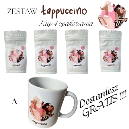 Zestaw Łappucino - Kup 4 opakowania kubek Gratis