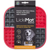 Mata LickiMat® Slomo™ czerwona - twarda mata do lizania dla psa