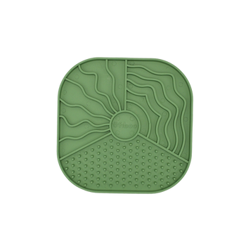 Fiboo Mata do lizania dla psa i kota Lollipop Wally Zielona 19x19 cm – funkcjonalna, uspokajająca i ekologiczna