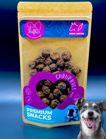 ChrupKule Mini dla psa - konina z marchwią 100g