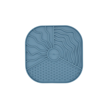 Fiboo Mata do lizania dla psa i kota Lollipop Wally Ciemno niebieska 19x19 cm – funkcjonalna, uspokajająca i ekologiczna