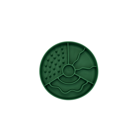 Fiboo - Miska spowalniająca jedzenie dla psa antypoślizgowa Slow Fiboowl Mini Butelkowa Zieleń | Ø 15 cm