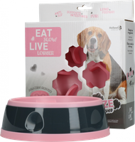 Eat Slow Live Longer AMAZE FLOWER różowa - miska spowalniająca dla psa