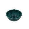 Fiboo - Flip Fiboowl 2w1 z Pokrywką – Dwustronna miska i Mata do Lizania w Jednym | Ø 17 cm | Butelkowa zieleń
