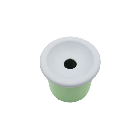 Fiboo - Kubek na karme mokrą dla psa do wylizywania Snack Fibeek Zielony  + przykrywka z otworem na smaczki