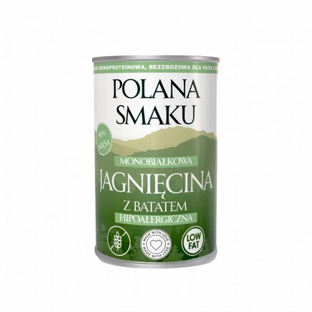 Polana Smaku Mokra karma dla psa Jagnięcina z batatami 400g