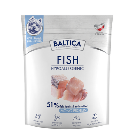 Baltica Karma sucha z rybami oceanicznymi i ryżem dla małych ras 1kg