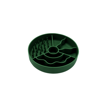 Fiboo - Miska spowalniająca jedzenie dla psa antypoślizgowa Slow Fiboowl Mini Butelkowa Zieleń | Ø 15 cm