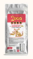 2DOG Sucha karma dla psa JAGNIĘCINA HIPOALERGICZNA MONOPROTEINOWA TŁOCZONA NA ZIMNO BEZ GLUTENU 1,2kg