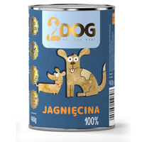 2DOG Mokra karma dla psa jagnięcina 400g MONOPROTEINOWA HIPOALERGICZNA
