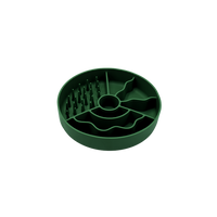 Fiboo - Miska spowalniająca jedzenie dla psa antypoślizgowa Slow Fiboowl Mini Butelkowa Zieleń | Ø 15 cm