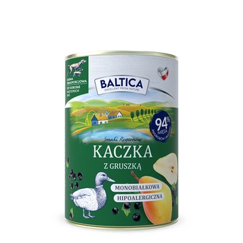 Baltica Karma mokra dla psa Kaczka z gruszką 400g