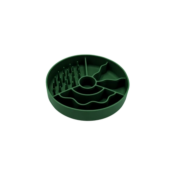 Fiboo - Miska spowalniająca jedzenie dla psa antypoślizgowa Slow Fiboowl Mini Butelkowa Zieleń | Ø 15 cm