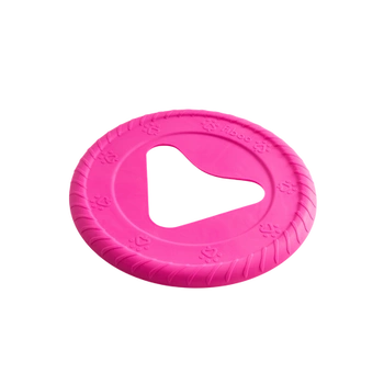 Fiboo - Frisboo – Ekologiczne Frisbee dla Psa 25 cm | Zabawka do Aportowania i Wodnych Zabawy Różowa