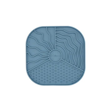 Fiboo Mata do lizania dla psa i kota Lollipop Wally Ciemno niebieska 19x19 cm – funkcjonalna, uspokajająca i ekologiczna