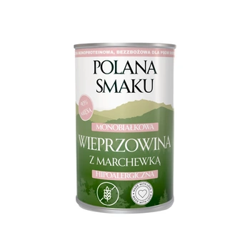 Polana Smaku Mokra karma dla psa Wieprzowina z marchewką 400g 