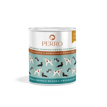 PERRO Karma mokra dla psa  Wołowina z korzeniem pietruszki 850g