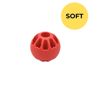 Fiboo - Piłka na smaczki dla psa Snack Fibooll SOFT koralowa ⌀6 cm