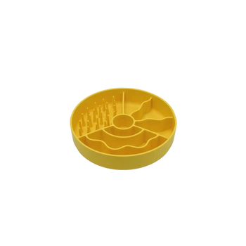 Fiboo - Miska spowalniająca jedzenie dla psa antypoślizgowa Slow Fiboowl Mini Żółta | Ø 15 cm