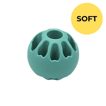 Fiboo - Piłka na smaczki dla psa Snack Fibooll Jumbo SOFT miętowa ⌀8 cm